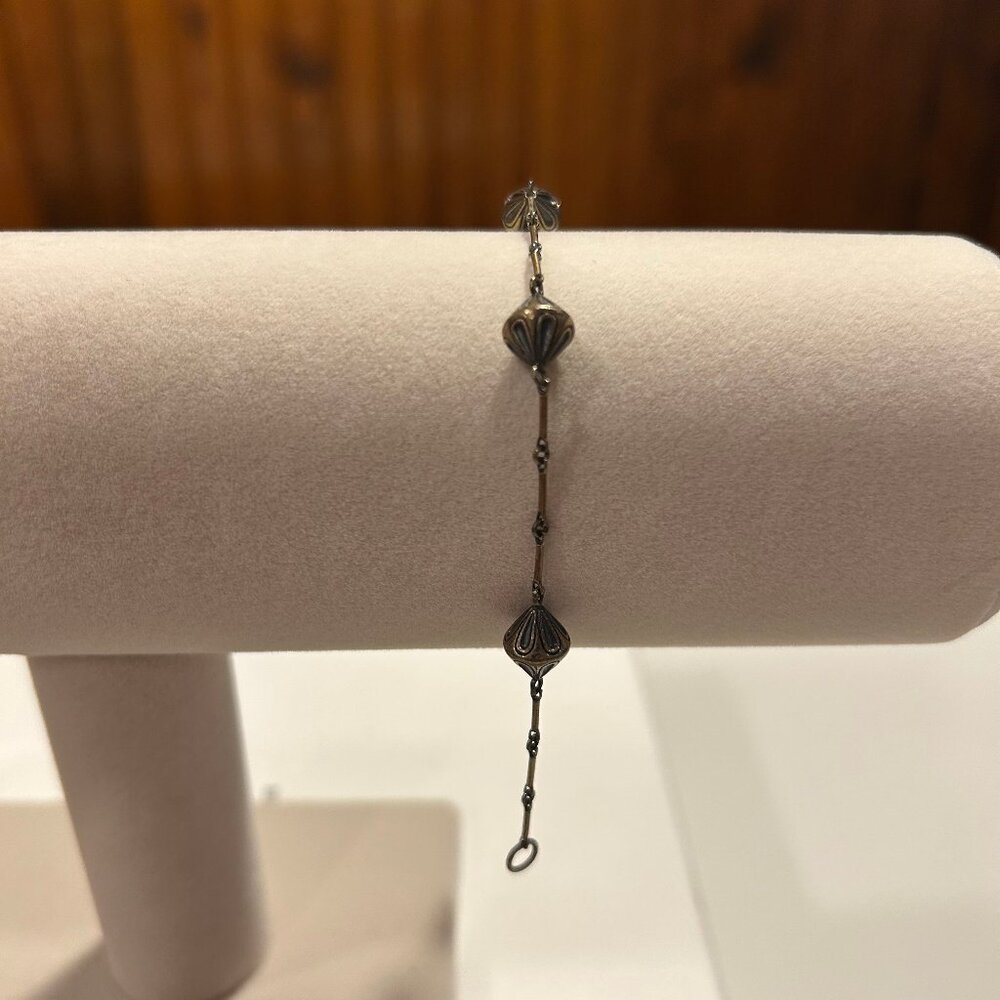 Elizabeth and James silver bracelet